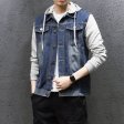 New Denim Jacket Men Hooded Sportswear Outdoors Fashion Jackets