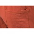 Cotton Linen Shorts Men Loose Breathable Beach Shorts - Red