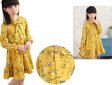 Girl Summer Dress Long Sleeve Children Clothes Floral Dresses